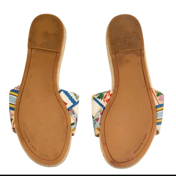 Tory Burch Multicolor Striped Sandals - Picture 5 of 5